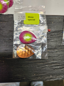 3.5 Colorado Copper, metalic pink, lime dot,