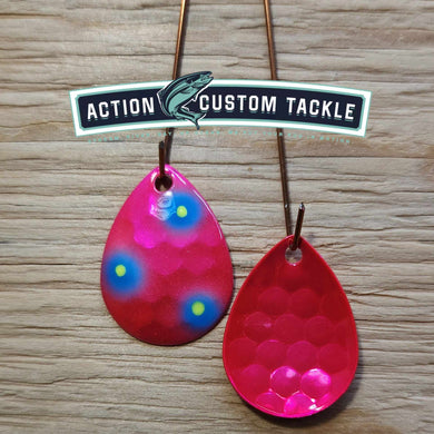 Silver blade series, 3.5 Colorado, Candy Pink back, berry patch