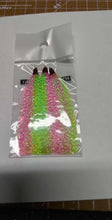 Load image into Gallery viewer, Flashabou Skirt 2.35&quot;, pink/lime, 3 pk