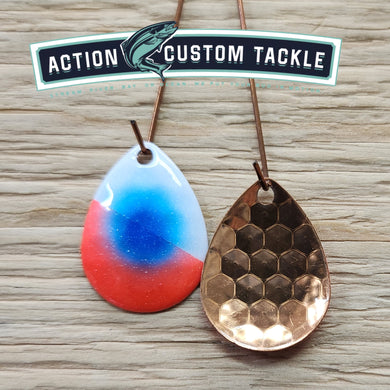 3.5 Colorado copper back, Red/White Blue dot