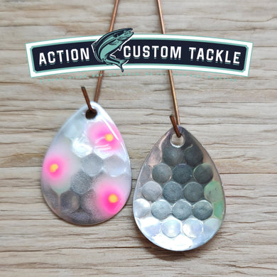 3.5 Colorado, Silver back, Pink dots with yellow center