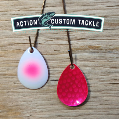 Silver blade series, 3.0 Colorado, Candy Pink back, white pink dot