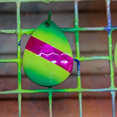 Silver blade series, 3.5 Colorado, Candy Pink, green tips, lime, stripe