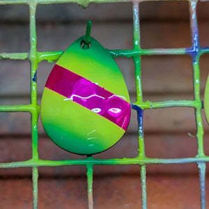 Silver blade series, 3.5 Colorado, Candy Pink, green tips, lime, stripe
