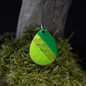 Silver Blade series, 3.5 Colorado, green and lime with candy chartreuse back and stripe