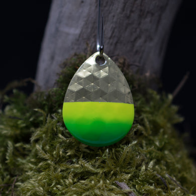 3.5 Colorado, brass back, with Chartreuse Green tip