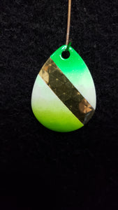 3.5 Colorado, brass back, green white lime brass stripe