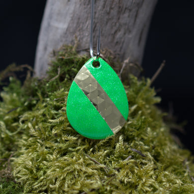 3.5 Colorado, brass back, green with brass stripe