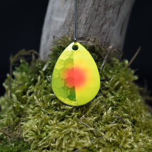 Silver Blade series, 3.5 Colorado, candy chartreuse | chartreuse red dot