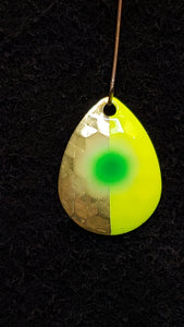 3.5 Colorado, Brass back, 1/2 Chartreuse, Green dot