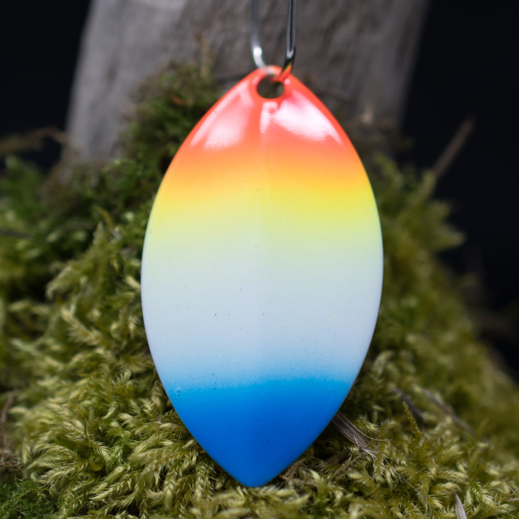 Size 5 Thin Cascade, Rainbow blue tip