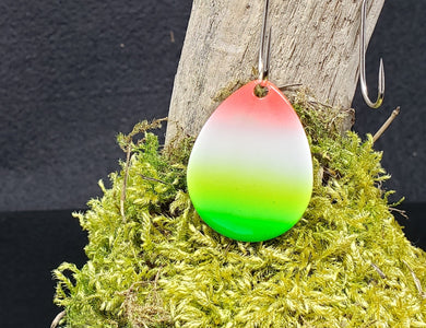 Size 4 Colorado, Brass back, Rainbow Green tip