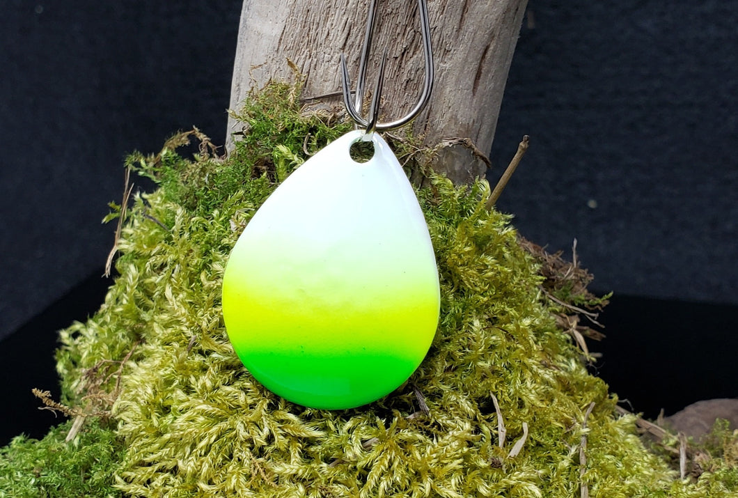 Size 4 Colorado, Brass back, White, Chartreuse, Green tip