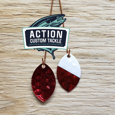 3.5 Cascade, Candy Apple Red front and back, White