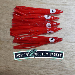 Hoochie 6 Cm (2.35), Red, 5 pk – Action Custom Tackle