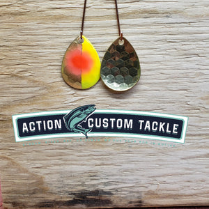 3.5 Colorado, Brass back, 1/2 Chartreuse, Red dot