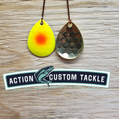 3.5 Colorado, Brass back, Chartreuse, Red dot