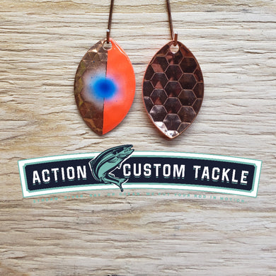 3.5 Cascade, Copper back, Copper | Red, Blue dot