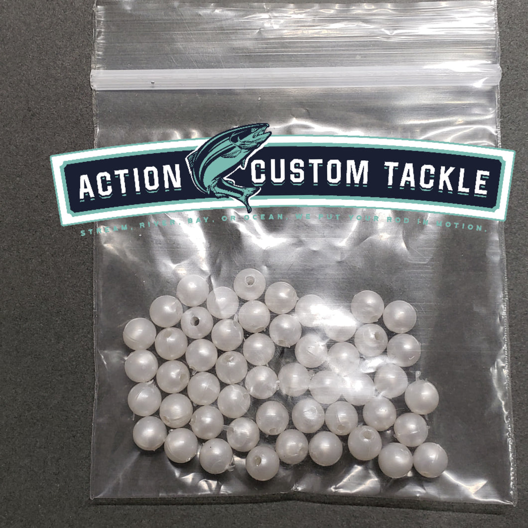 6mm bead, Pearl 20 or 60 pack