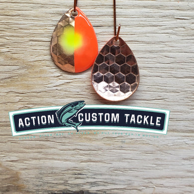 3.5 Colorado, copper back, Copper 1/2 Red Lime dot