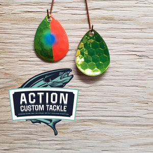 3.5 Colorado Candy Key Lime back 1/2 red, blue dot