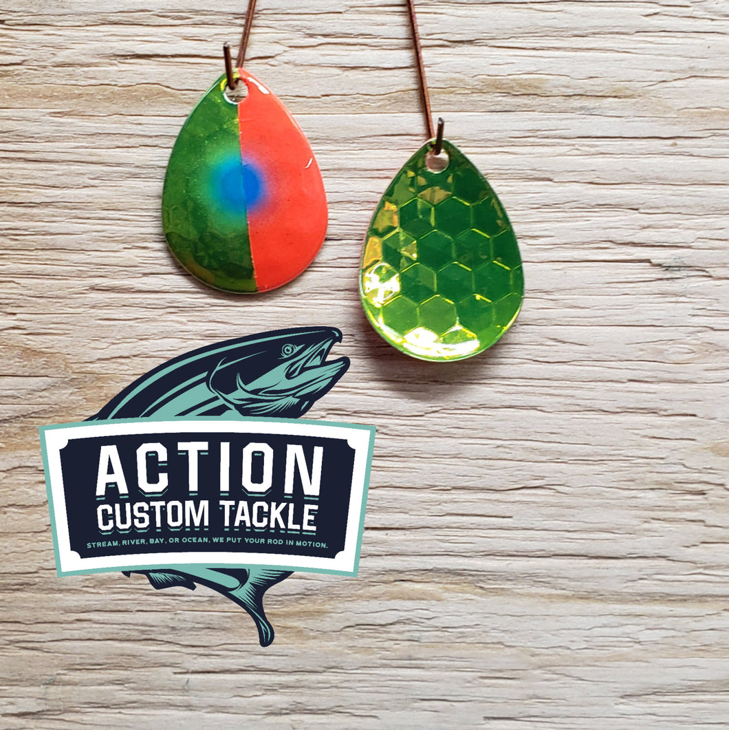 3.5 Colorado Candy Key Lime back 1/2 red, blue dot