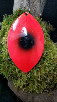 Size 7 Cascade, Brass back, Red black dot