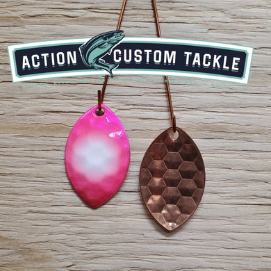 3.5 Cascade, Copper back, Marshmallow on Pink