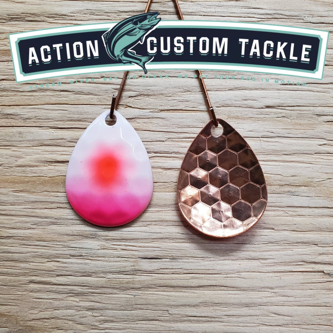 3.5 Colorado copper back, white Red dot pink chin