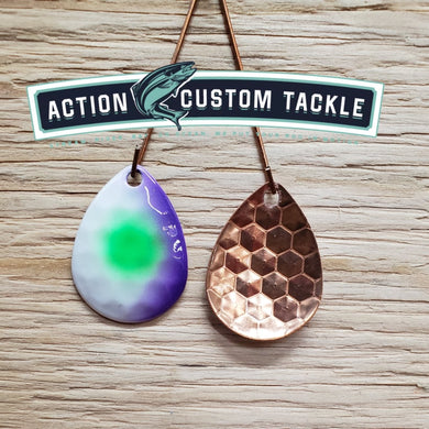 3.5 Colorado copper back, white Green dot purple slice