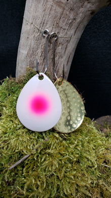 Size 5 Colorado, Brass back, White, Pink dot