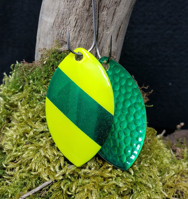Size 5 Cascade, Emerald back, Emerald Stripe ,Chartreuse
