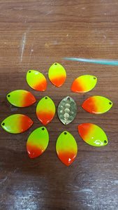3.5 Cascade, Brass back, Lime Chartreuse, Red tip