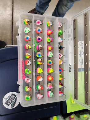 Guide blade box, 40 pegs