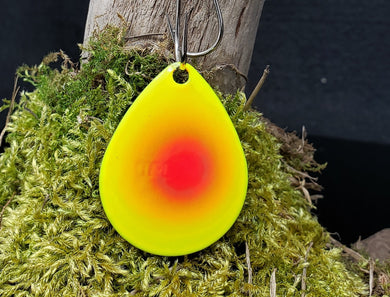 Size 5 Colorado, Brass back, Chartreuse, Red dot