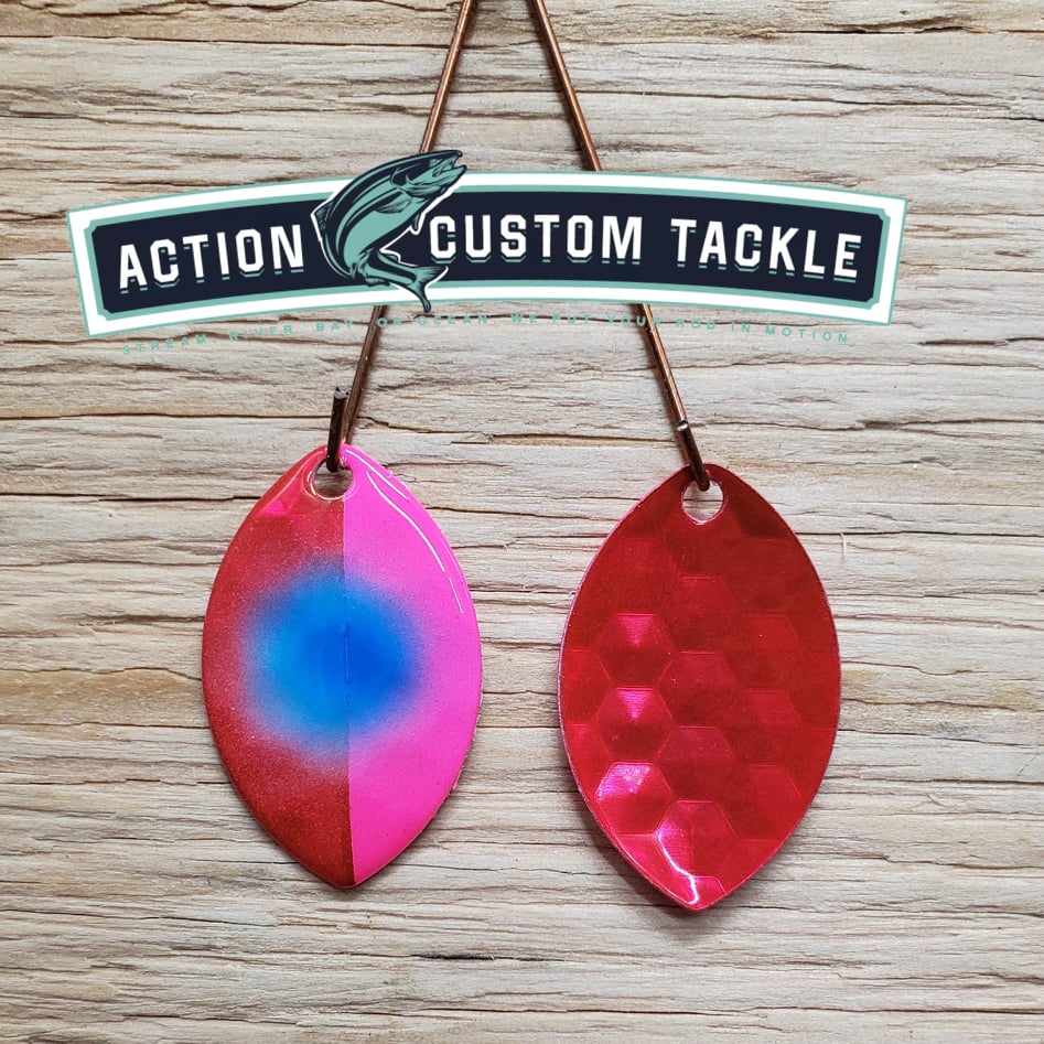 3.5 Cascade, Candy Strawberry Red back, Candy Strawberry | Pink, Blue dot