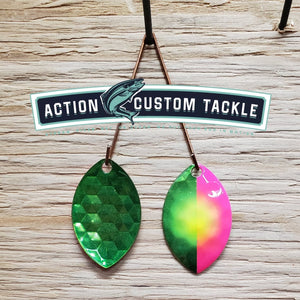 3.5 Cascade, Garnet Lime back, Pink with Chartreuse dot