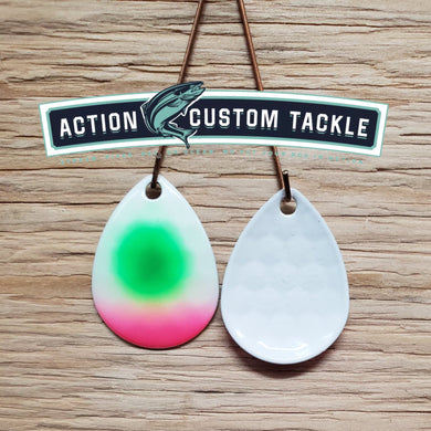 3.5 Colorado, White back, Green dot, Pink tip