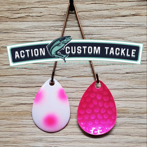 Silver blade series, 3.0 Colorado, Candy Pink back, Yoshi egg, pink dot