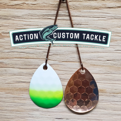 3.5 Colorado, copper back, Copper, White Chartreuse Green tip