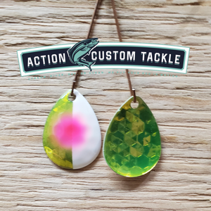 3.5 Colorado Candy Key Lime back 1/2 White, Pink dot