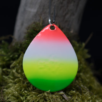 Size 6 Colorado, Brass back, Rainbow, Green tip