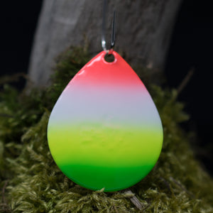 Size 6 Colorado, Brass back, Rainbow, Green tip