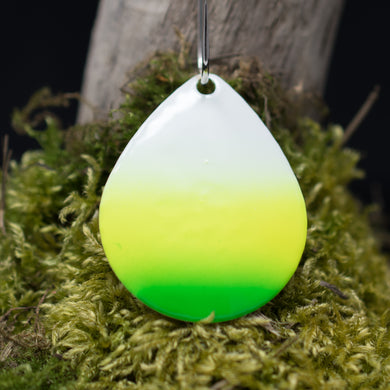 Size 6 Colorado,Brass back, White, Chartreuse, Green tip