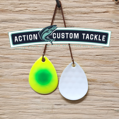 3.5 Colorado, White back, Chartreuse, Green dot