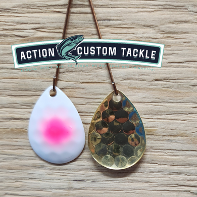 Gold blade series, 3.5 Colorado, White, pink dot