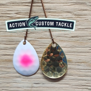 Gold blade series, 3.5 Colorado, White, pink dot