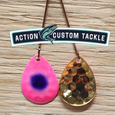 Gold blade series, 3.5 Colorado, Pink Purple dot