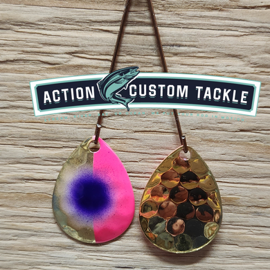 Gold blade series, 3.5 Colorado, Pink Purple dot