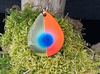 Size 6 Colorado, Brass back, Brass | Red, Blue dot